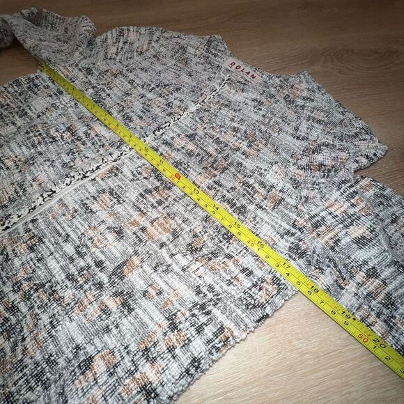 Anthropologie Dolan Leopard Longline Brown Motif Tweed Jacket, Women’s XS - Picture 4 of 12